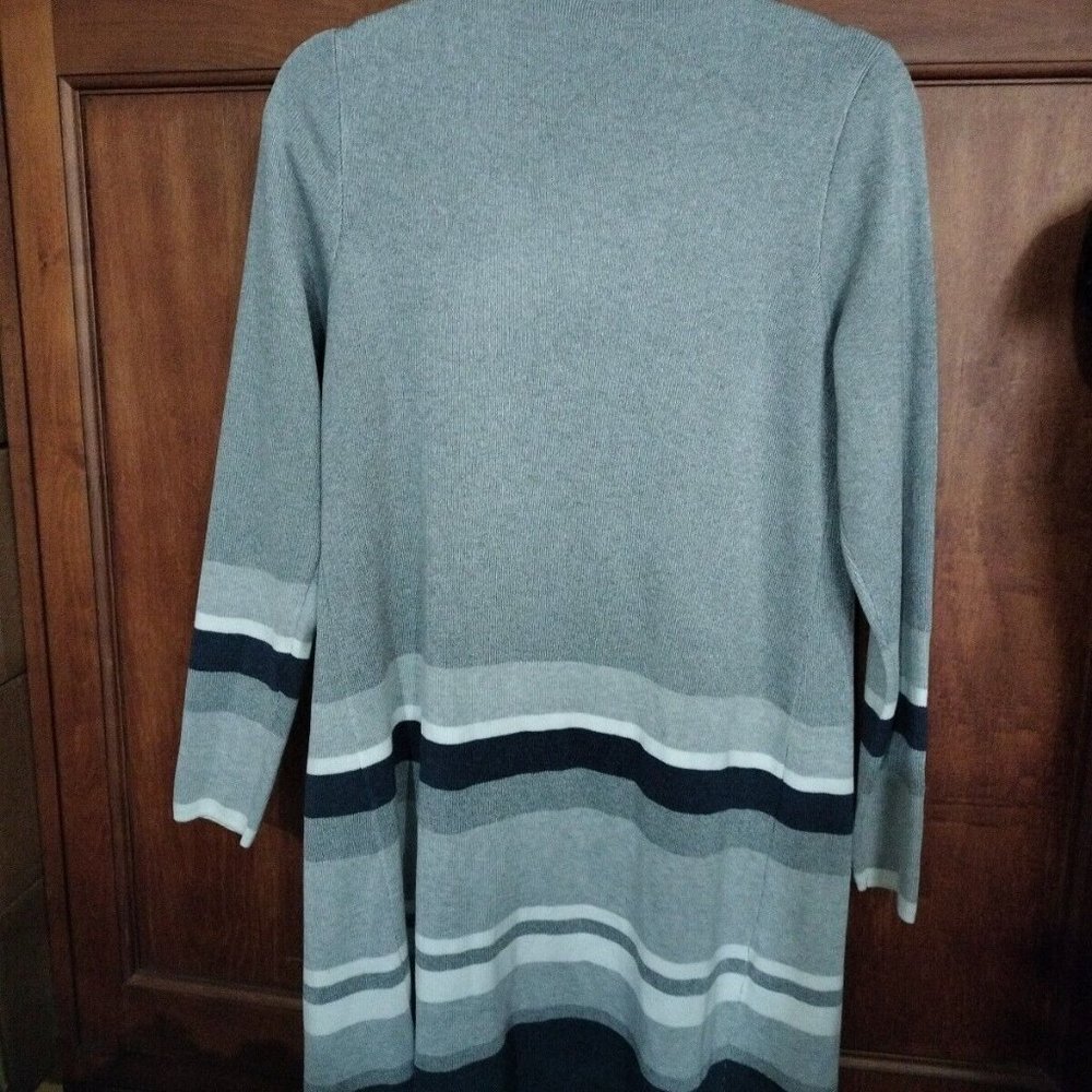 Apt 9 New Open Front Long Cardigan Medium Gray / … - image 7